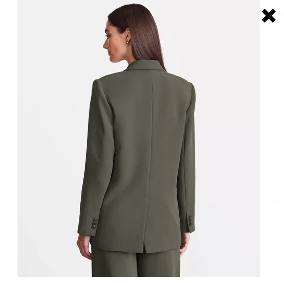 LOFT Versa Crepe Drape Relaxed Women's Blazer - Picture 2 of 9